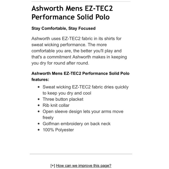 Ashworth • Ez-tec2 Striped Golf Performance Polo Shirt NWT - Picture 16 of 16